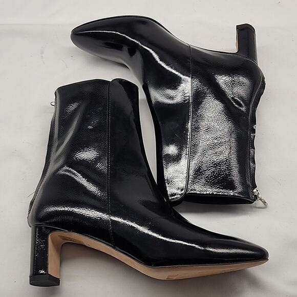 AEYDE DONNA 55MM BLACK PATENT CALF LEATHER MADE IN SPAIN LADIES 35 NWOB GORGEOUS - Picture 12 of 16